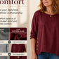 Women's Casual Loose Cotton Linen Top