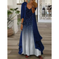 Women's Flowy Printed Dress with Cover-Up Set