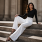 Women's Casual High-Waisted Wide-Leg Pants