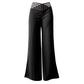 Women's Casual High-Waisted Wide-Leg Pants