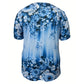 Women's Elegant Floral Printed Short Sleeve Top