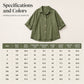 Women's Retro Loose-Fit Button-Down Shirt