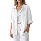 Women's Retro Loose-Fit Button-Down Shirt