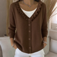 Women's Ruffle Collar Knit Cardigan