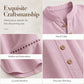 Women's Effortless Stand Collar Half-Button Top