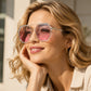 🕶️ Unisex Oversized Négyzet Egyrészes Napszemüveg