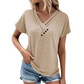 Women's Casual V-Neck Short Sleeve T-Shirt