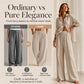 Women's Elastic Waist Wide-Leg Pants