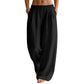 Women's Elastic Waist Wide-Leg Pants