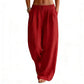 Women's Elastic Waist Wide-Leg Pants