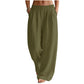 Women's Elastic Waist Wide-Leg Pants