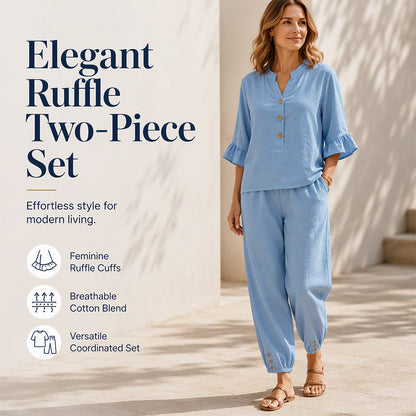Women's Casual Top & Pants Two-Piece Set