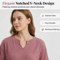 Women's Casual V-neck Patchwork Short-Sleeved Shirt