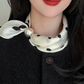 No-Tie Magnetic Pearl Clasp Soft Scarf