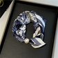 No-Tie Magnetic Pearl Clasp Soft Scarf