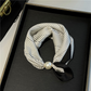 No-Tie Magnetic Pearl Clasp Soft Scarf