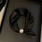 No-Tie Magnetic Pearl Clasp Soft Scarf