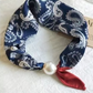 No-Tie Magnetic Pearl Clasp Soft Scarf