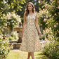 Women's Floral Print Sleeveless Maxi Dress with Pockets