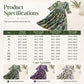 Women's Floral Print 3/4 Sleeve Midi Dress with Pockets