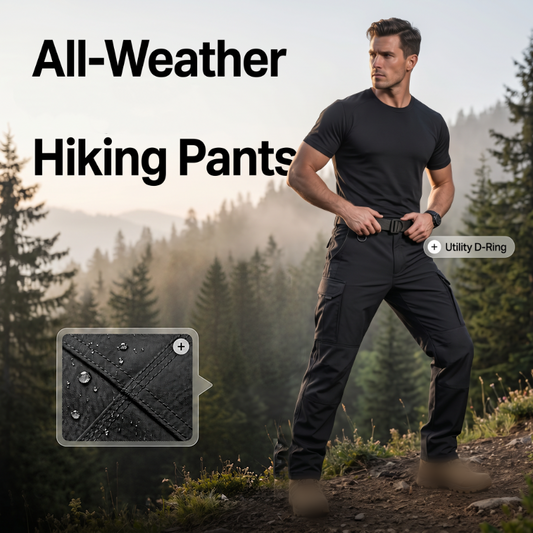 👖 👕 Férfi Kültéri Meleg Többzsebes Túranadrág