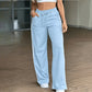 Women's High Waisted Straight Leg Pants