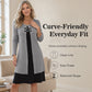 Women's Casual Ribbed Knit Long Sleeve Dress