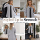 Women's Casual Ribbed Knit Long Sleeve Dress
