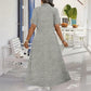Women's Casual Solid Color Zipper Maxi Dress