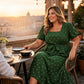 👗 Női Plus Size Pöttyös Ruha