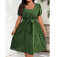 👗 Női Plus Size Pöttyös Ruha