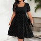 👗 Női Plus Size Pöttyös Ruha
