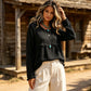 👕 Női Vintage Rojtos Bojtos Casual Felső
