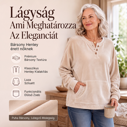 🧶 Női arany bársony pulóver