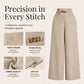 Women's Smocked Elastic Waist Wide-Leg Pants