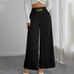 Women's Smocked Elastic Waist Wide-Leg Pants