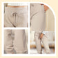 3/4 High-Waist Slim Fit Drawstring Pocket Joggers