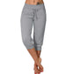 3/4 High-Waist Slim Fit Drawstring Pocket Joggers