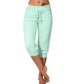 3/4 High-Waist Slim Fit Drawstring Pocket Joggers