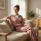 Women's Long Sleeve Top and Wide-Leg Pants Set