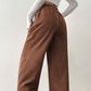 Casual Loose Fit Corduroy Trousers for Women