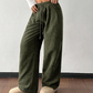 Casual Loose Fit Corduroy Trousers for Women