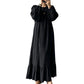 Women's Ruffle Hem Long Sleeve Maxi Dress