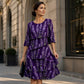 Women's Floral Print Ruffle Tiered Dress