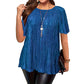 Hízelgő redőzött plus size blúz
