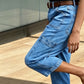 📢Saisonmitte-Sale: 50 % Rabatt – nur für kurze Zeit ⏰Lässige, elastische, verkürzte Jeanshose für Damen