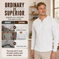 👕 Férfi alkalmi gofri kötésű Henley ing