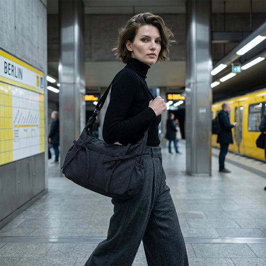 👜 Laza kockás, csúszó válltáska