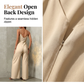 ✨ Női Casual V-nyakú, vékony pántos jumpsuit