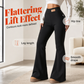 👕 Női plüss béléses, kiszélesedő szárú leggings